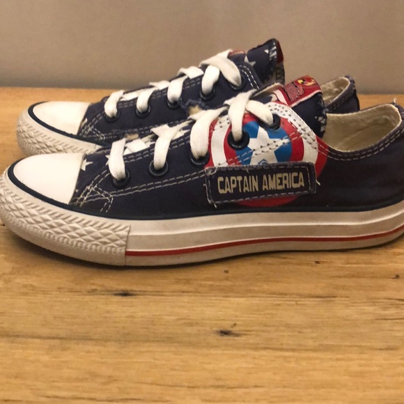 captain america converse low top